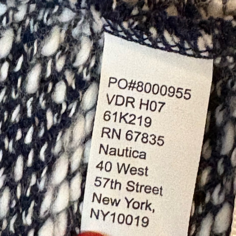 Nautica Women’s Short Sleeve Zip Hoodie Jacket Blue Size L - Picture 6 of 6